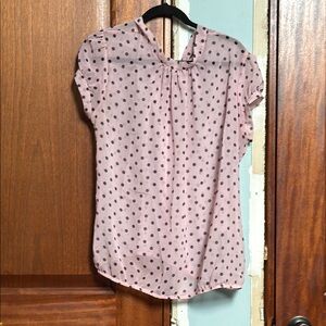 Pink Polka Dot Women's Top New York and Company